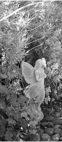 Watchful Garden Statuette with Wings