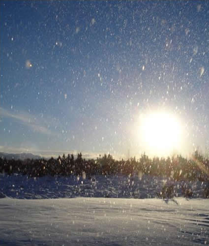 Ice Sand in the sunlight