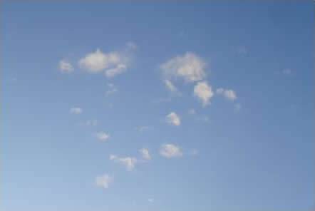 Heart-shaped cloud formation